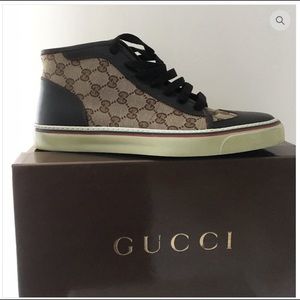 GUCCI GG Monogram Florence Canvas Sneakers